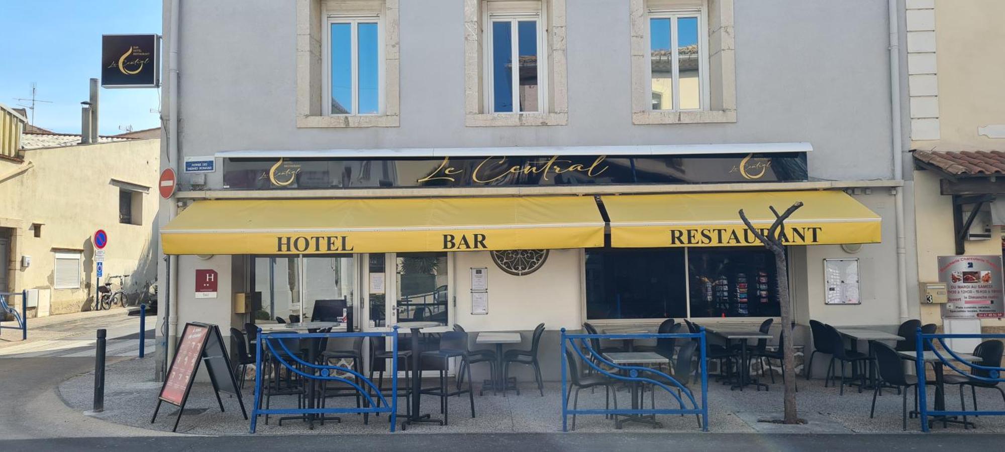 Le Central Hotel Bar Restaurant Balaruc-les-Bains Eksteriør bilde